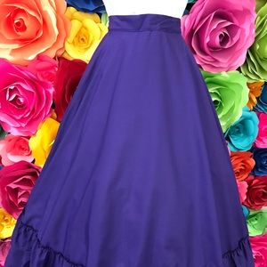 Mexican purple skit Frida Khalo style circle 36 in